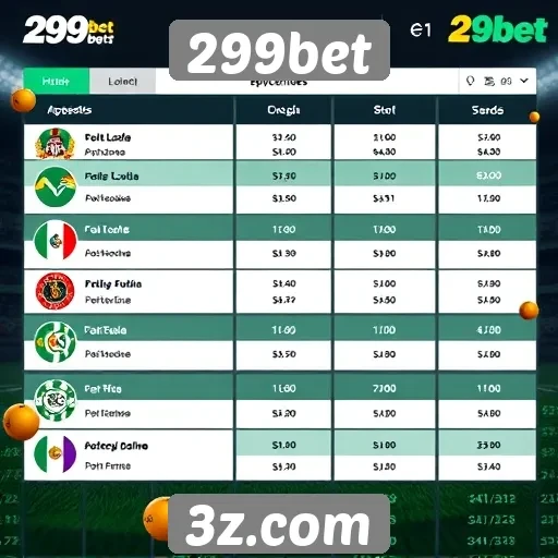 Guia de apostas disponíveis na plataforma 299bet